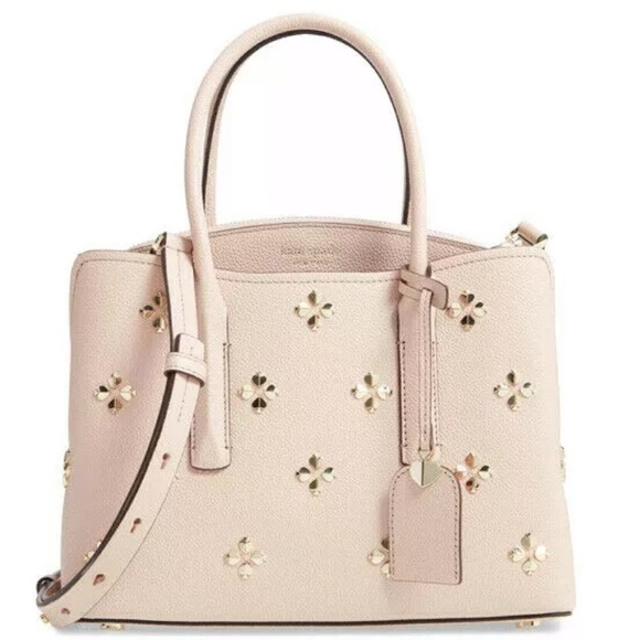 kate spade Handbags - Kate spade Margaux medium spade pale vellum satche
